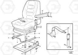 83453 Operator seat with fitting parts L50E BRAZIL, S/N 71001 -, Volvo Construction Equipment