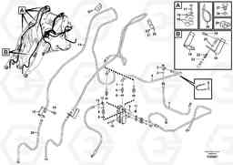 78055 Hydraulic system for attachment bracket. L90E, Volvo Construction Equipment