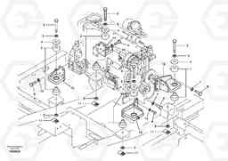 25865 Engine mount EC290B SER NO INT 13562- EU & NA 80001-, Volvo Construction Equipment