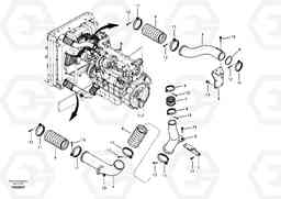 23893 Charge air cooler, plumbing EC290B SER NO INT 13562- EU & NA 80001-, Volvo Construction Equipment