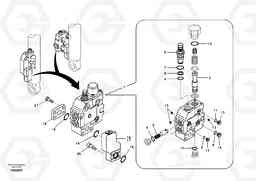 95193 Working hydraulic, boom rupture valve mount EC290B SER NO INT 13562- EU & NA 80001-, Volvo Construction Equipment
