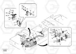 95802 Servo system, control valve to remote control valve pedal EC290B SER NO INT 13562- EU & NA 80001-, Volvo Construction Equipment