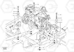 36493 Engine mount EC240B SER NO INT 12641- EU & NA 80001-, Volvo Construction Equipment