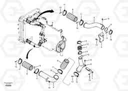 35584 Charge air cooler, plumbing EC240B SER NO INT 12641- EU & NA 80001-, Volvo Construction Equipment