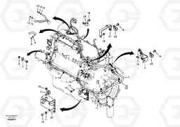 59193 Cable harness, engine EC240B SER NO INT 12641- EU & NA 80001-, Volvo Construction Equipment