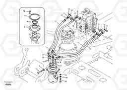 4115 Turning joint line, control valve to turning joint EC240B SER NO INT 12641- EU & NA 80001-, Volvo Construction Equipment