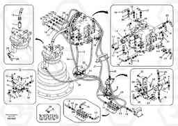 92339 Servo system, control valve piping. EC240B SER NO INT 12641- EU & NA 80001-, Volvo Construction Equipment