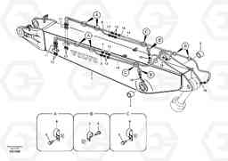 7518 Boom and grease piping, adjustable 2nd EC240B SER NO INT 12641- EU & NA 80001-, Volvo Construction Equipment