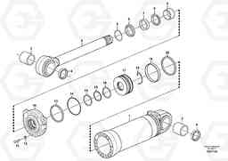 46195 Hydraulic cylinder, tilting L350F, Volvo Construction Equipment