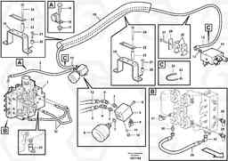 74857 Servo - hydraulic, hydraulic lines L350F, Volvo Construction Equipment