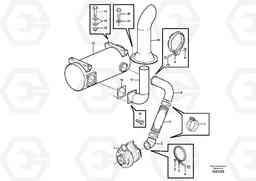 15077 Exhaust system, silencer L350F, Volvo Construction Equipment