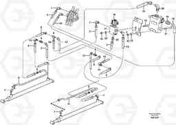 60055 Loader arm hydraulic circuit (w/self level valve) MC70B, Volvo Construction Equipment