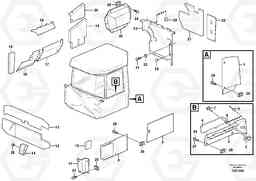 76324 Upholstery and insulation, cab side and climate unit T450D, Volvo Construction Equipment