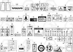 66902 Decals MC60B, Volvo Construction Equipment