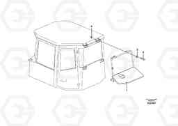 3943 Protective grid. T450D, Volvo Construction Equipment