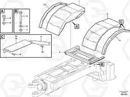 4811 Mudflap, load unit T450D, Volvo Construction Equipment