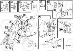 89883 Hydraulic system, attachment bracket. L70E, Volvo Construction Equipment