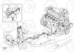 6562 Fuel pipe - Fuel tank EW145B, Volvo Construction Equipment