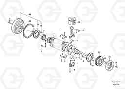 82225 Crankshaft and related parts L60E, Volvo Construction Equipment