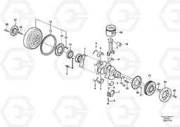 81527 Crankshaft and related parts L90E, Volvo Construction Equipment