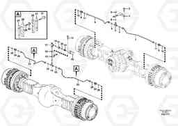 30610 Brake pipe with fitting parts T450D, Volvo Construction Equipment