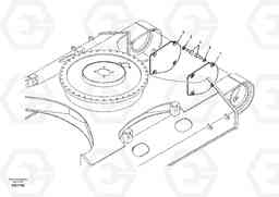 9349 Protective plate for travel motor EC210B APPENDIX FX FORESTRY VER., Volvo Construction Equipment