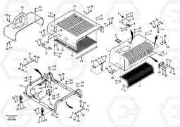 29544 Cowl frame, cover and hood EC210B APPENDIX FX FORESTRY VER., Volvo Construction Equipment