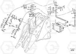 48358 Pressure lines, 3rd function. L120E S/N 16001 - 19668 SWE, 64001- USA, 70701-BRA, Volvo Construction Equipment