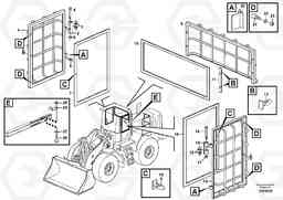 95358 Window guards, side and rear windows. L60E, Volvo Construction Equipment