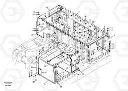 13434 Cowl frame EC460B SER NO INT 11515- EU&NA 80001-, Volvo Construction Equipment