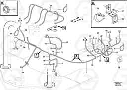 19629 Cable harnesses, front T450D, Volvo Construction Equipment