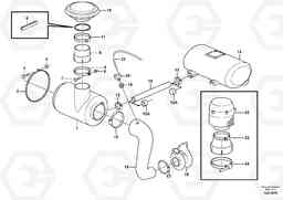 90655 Air filter with fitting parts L150E S/N 10002 - 11594, Volvo Construction Equipment