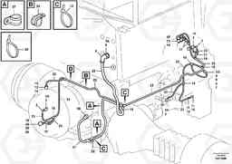 8099 Cable harnesses, front T450D, Volvo Construction Equipment