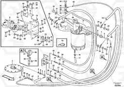 90595 Fuel line, fuel tank - filter - connection point L150E S/N 10002 - 11594, Volvo Construction Equipment