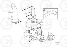 78064 Exhaust system, silencer L70E, Volvo Construction Equipment