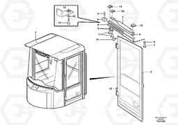 7459 Door with fitting parts L150E S/N 10002 - 11594, Volvo Construction Equipment