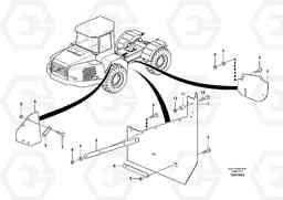 6661 Mudflap, motor unit T450D, Volvo Construction Equipment