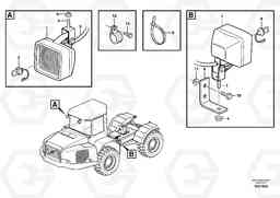 67531 Work lights T450D, Volvo Construction Equipment