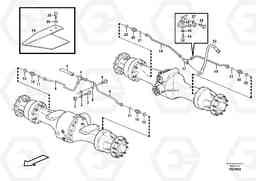 85101 Brake pipes, front axle and rear axle L60F, Volvo Construction Equipment