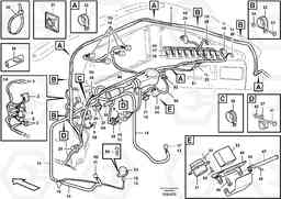 11634 Cable harnesses, instrument panel T450D, Volvo Construction Equipment