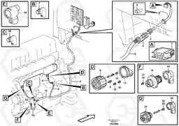 82486 Cable harness, electricaldistrib. unit - engine E-ECU L180E S/N 8002 - 9407, Volvo Construction Equipment