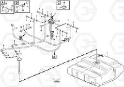 19976 Fuel pipes, fuel tank - injection pump L110E S/N 2202- SWE, 61001- USA, 70401-BRA, Volvo Construction Equipment