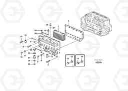 37686 Oil cooler L110E S/N 1002 - 2165 SWE, 60001- USA,70201-70257BRA, Volvo Construction Equipment