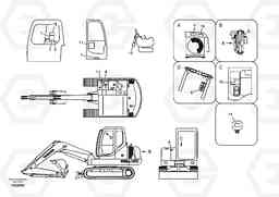 4278 Decal, inner location EW55B, Volvo Construction Equipment
