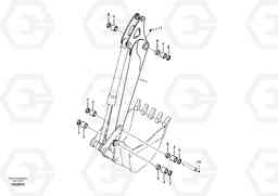 31648 Dipper arm and grease piping with piping seat ECR88 S/N 10001-14010, Volvo Construction Equipment