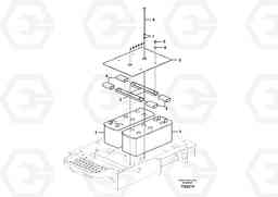 1527 Battery with assembling details FC2121C, Volvo Construction Equipment