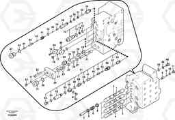 4224 Main control valve, swing and option and dipper arm and travel Lh EW145B, Volvo Construction Equipment