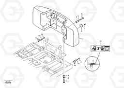 8131 Counterweights, Removal EC460B SER NO INT 11515- EU&NA 80001-, Volvo Construction Equipment