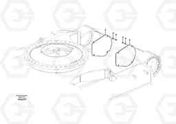 22528 Protective plate for travel motor EC460B PRIME S/N 15001-/85001-, Volvo Construction Equipment