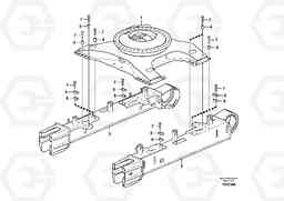 50041 Undercarriage Frame, Retractable EC460B PRIME S/N 15001-/85001-, Volvo Construction Equipment
